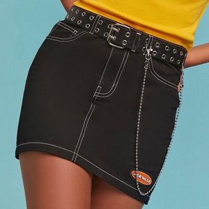 NWT Airwalk Denim Contrast Stitch Skirt